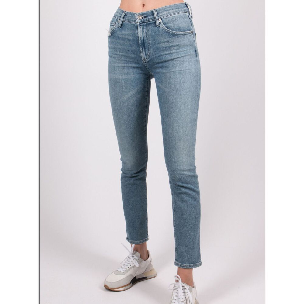 Citizens of Humanity Skyla Mid Rise Cigarette Jeans Julep Blue Size 29